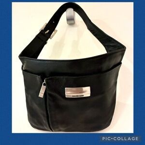 Renato Angi Asymmetric Leather Belt Bag